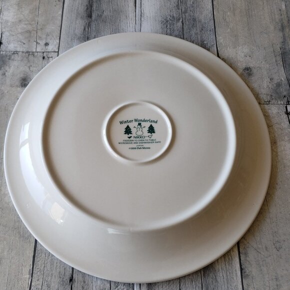 Nikko - Winter Wonderland by Deb Mores Round Serving Platter - Picture 3 of 4